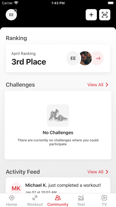 Passion Fitness. Screenshot
