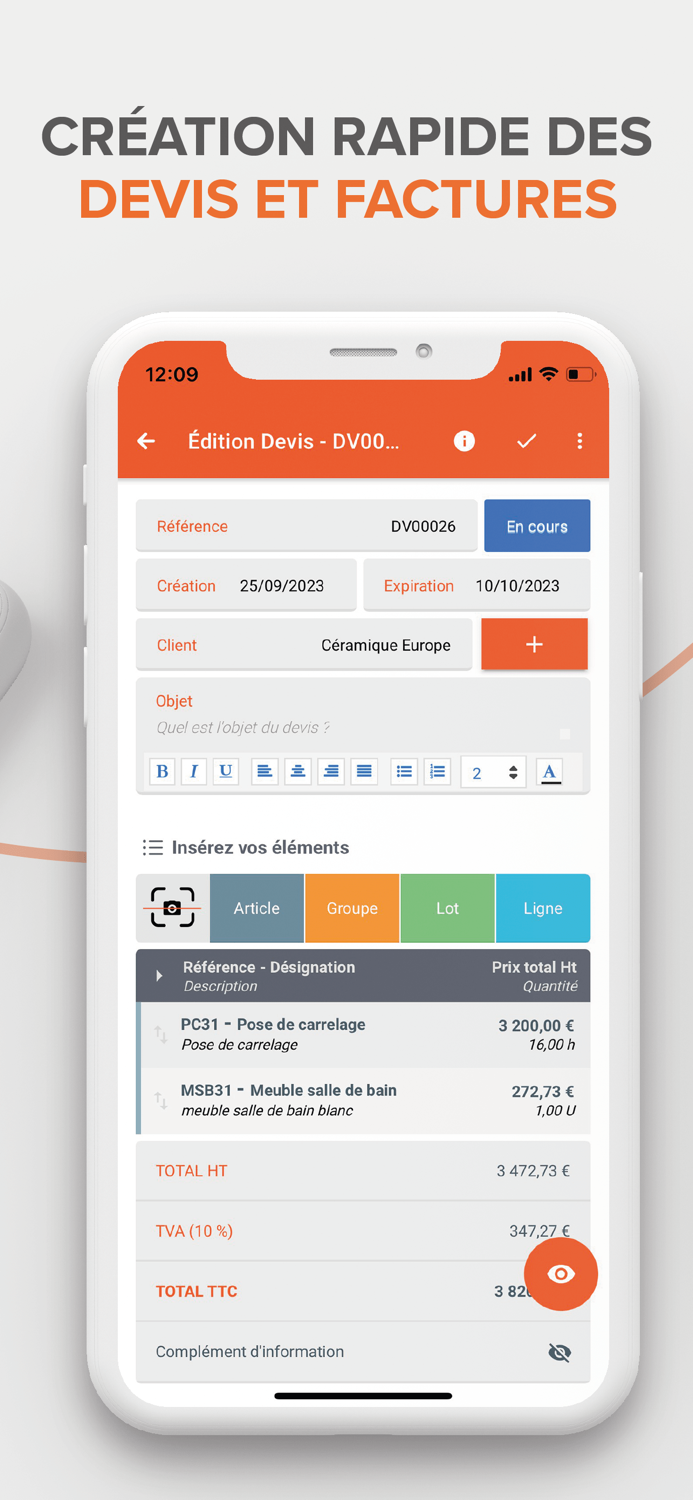 Artinove－ Devis Facture facile