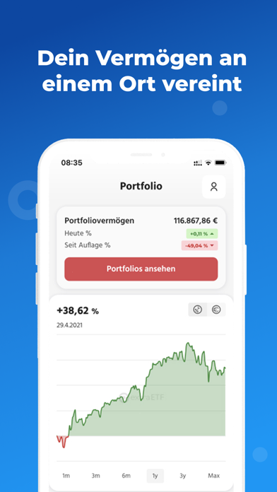 extraETF – ETF, Aktien, Fonds Screenshot
