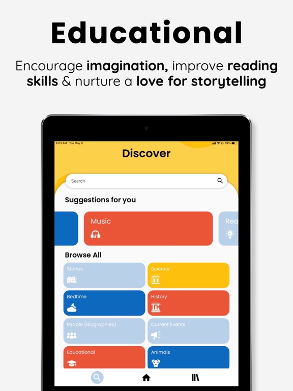 KidsPod - Podcasts for Kids iPad screenshot 6 - Entertainment app