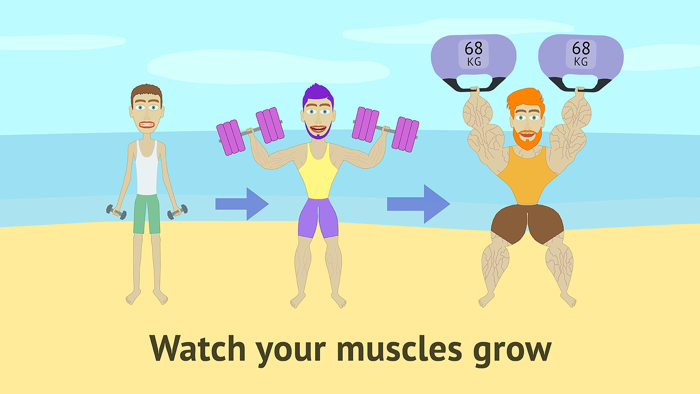 Muscle clicker Gym game