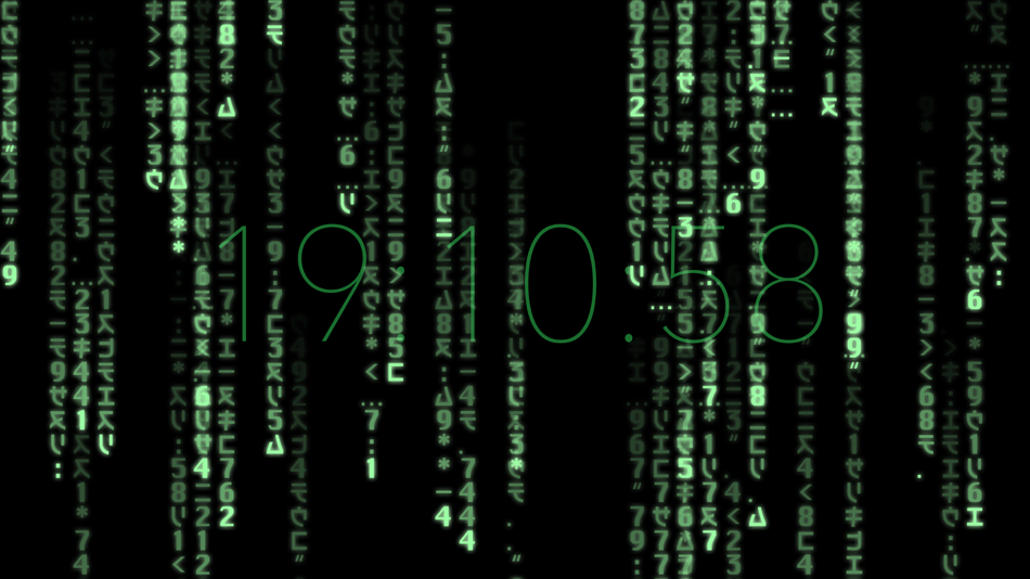 #1. The Matrix Clock (iOS) Podle: Goro Sato