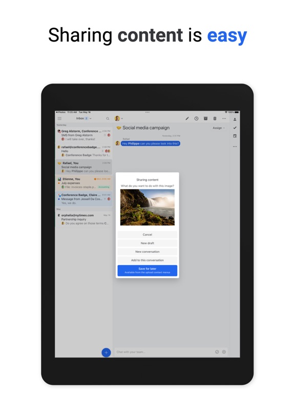 Missive - Email, Chat & Tasks iPad screenshot 6 - Business app