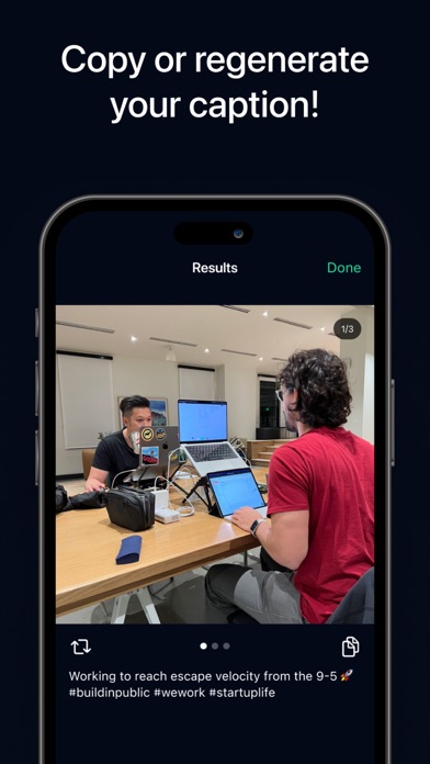 Caption - AI Generator Screenshot