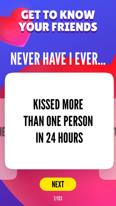 I Have Never for Adult Party Screenshot
