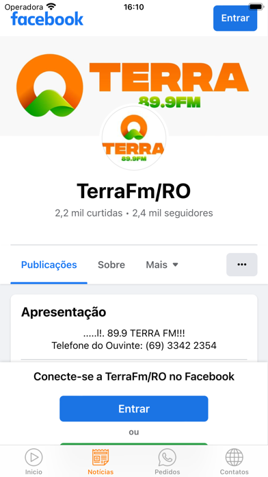 Terra FM Cerejeiras 89,9 Screenshot