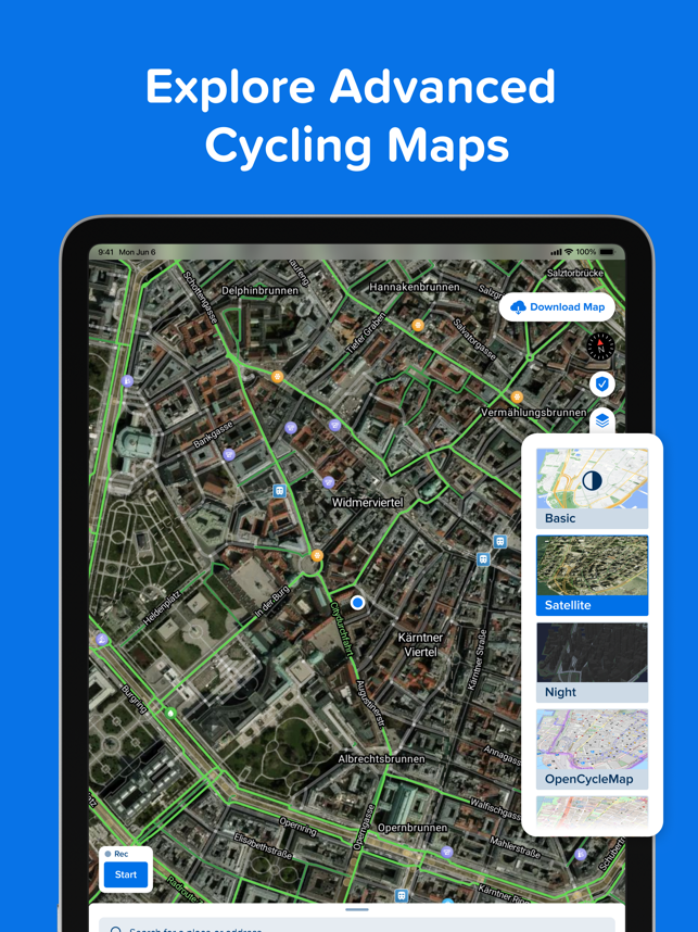 ‎Bikemap: Bike Trails & Tracker Screenshot