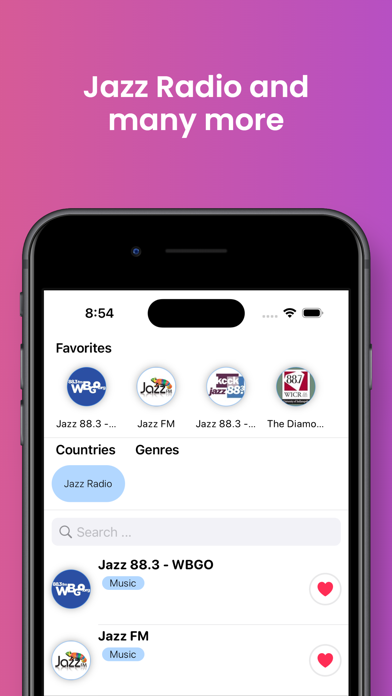 Jazz Music Radio Stations FM Screenshot