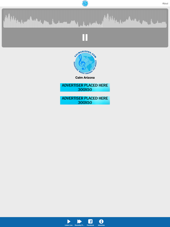 Calm Arizona iPad screenshot 1 - Music app