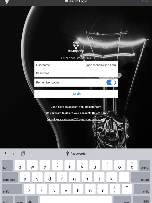 BluePrint Enterprise Mobile iPad screenshot 3 - Productivity app