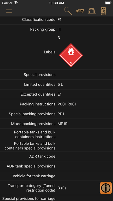 Screenshot #3 pour ADR Tool 2023 Dangerous Goods