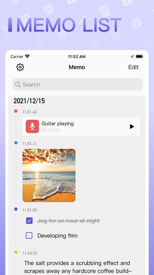 #1. All In One Memo (iOS) By: 莉 朱