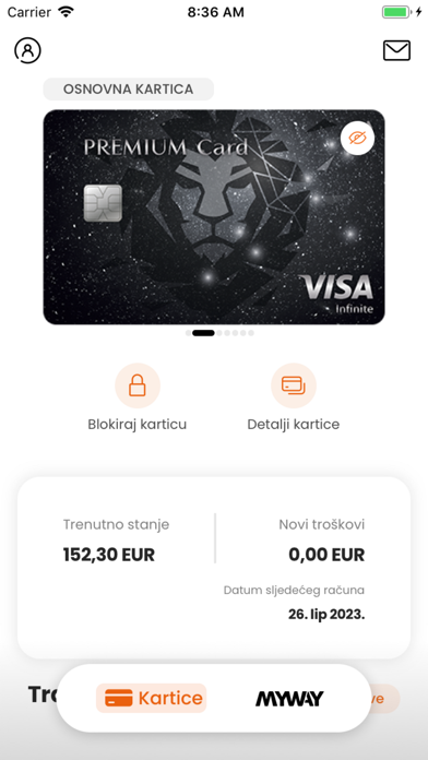 PBZ Card MyWay Screenshot