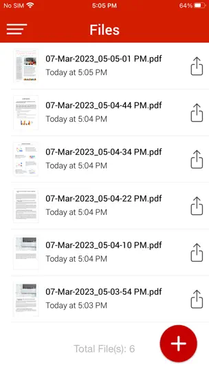 Screenshot von PDF Maker - Scanner auf dem iPhone 8