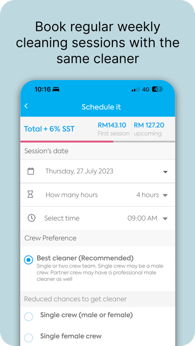 Maideasy - Book a cleaner now Screenshot