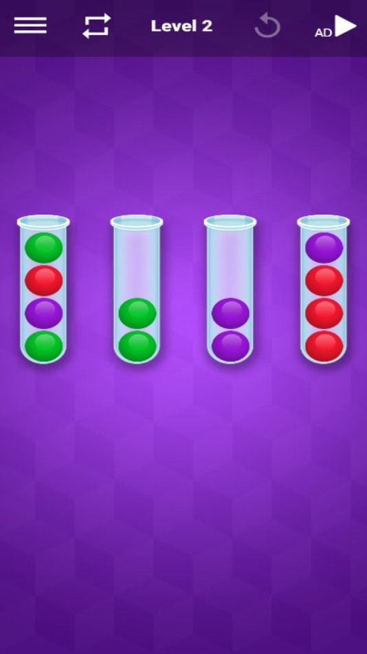 #5. Ball Sort Puzzle Ball Shot (iOS) By: Sharifa Nazari