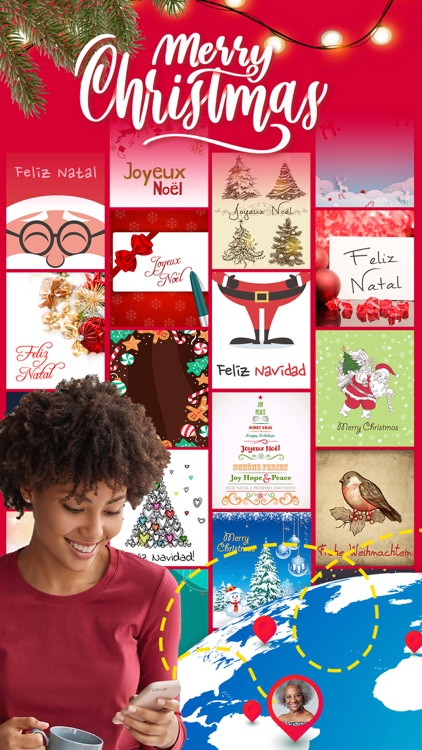 Merry christmas, greeting card