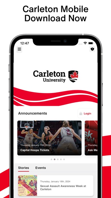 Carleton Mobile Screenshot
