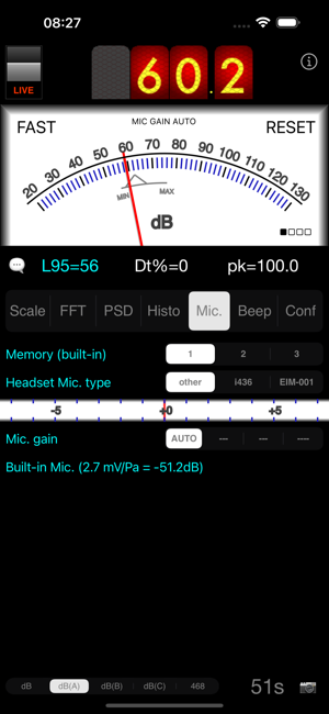 ‎SPLnFFT Noise Meter Screenshot