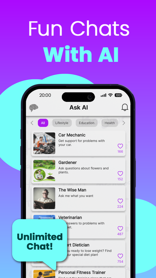 #4. aiLango - Chat With AI Friends (iOS) 由: Langugo LLC