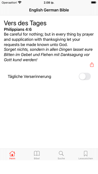 English - German Bible Screenshot