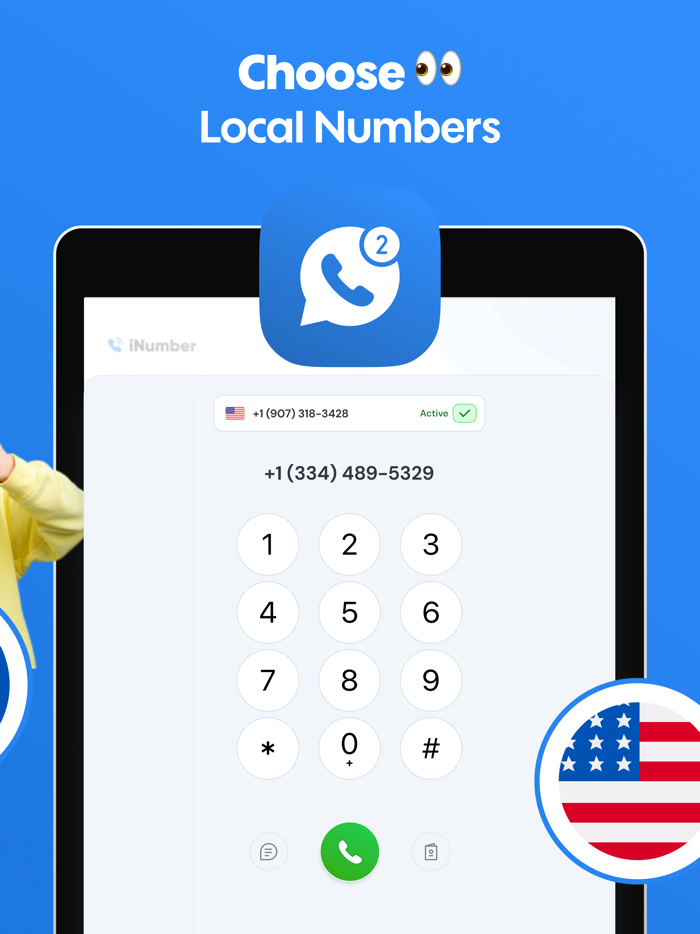 iNumber Second Phone Number