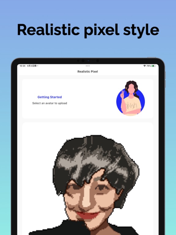 Pixel Avatar- AI Drawing Maker iPad screenshot 3 - Graphics & Design app