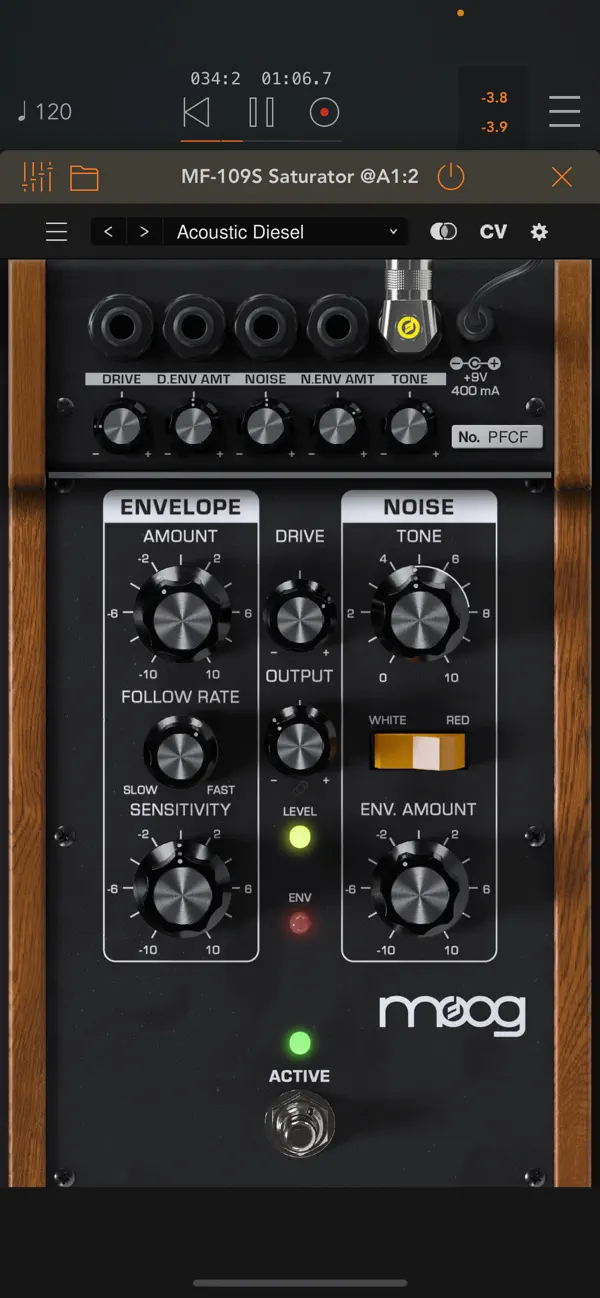 #2. MF-109S Saturator (iOS) 由: Moog Music Inc.