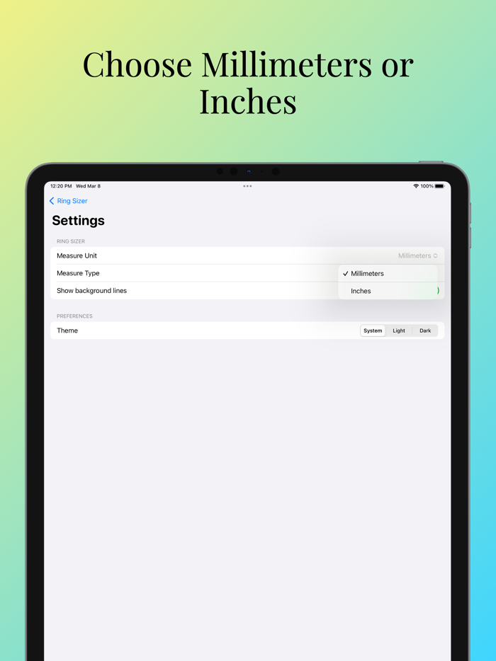 Ring Size Calculator and Chart