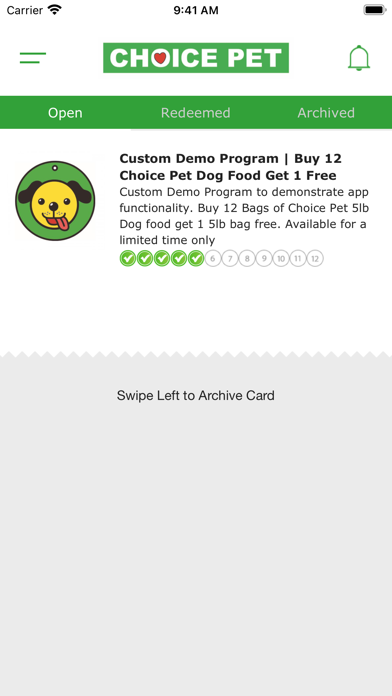 Choice Pet Loyalty Screenshot
