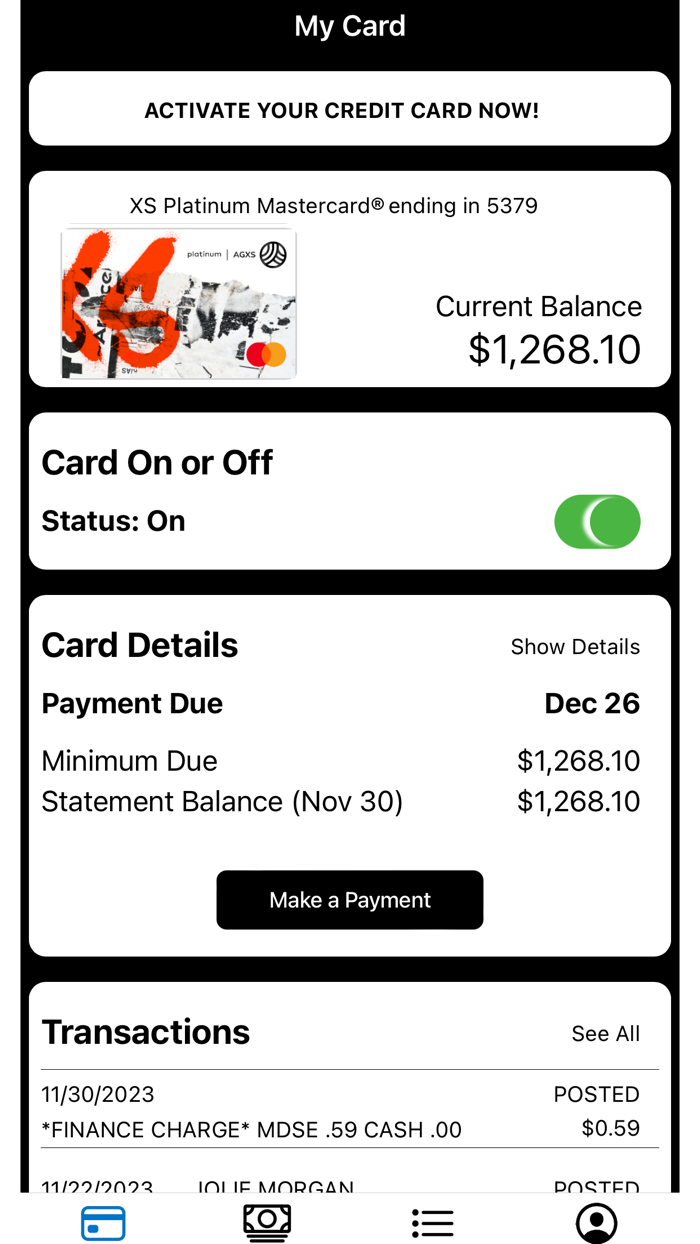 Artist Growth X Card