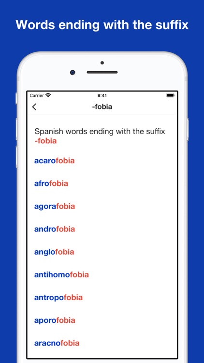 Spanish Word Parts screenshot-6