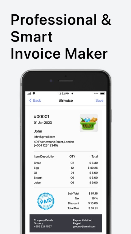 Invoice Maker - Budget App screenshot-6