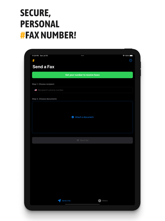 FAX send from iPhone - eFax