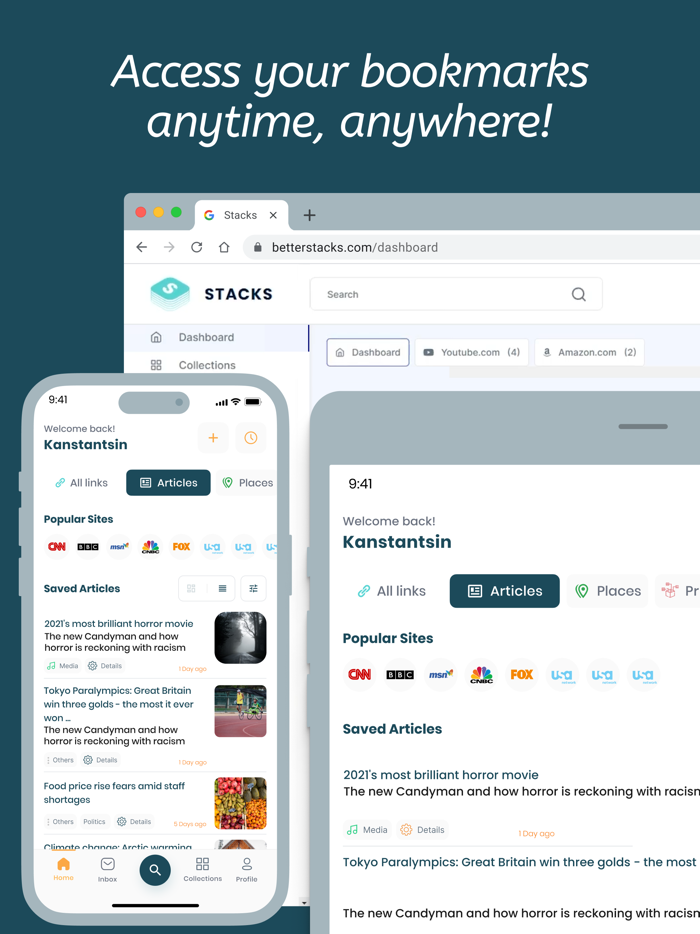 Stacks - Save and Share Links