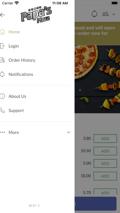 Papas Pizza, Screenshot