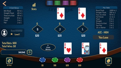 Let it Ride Poker Casino Screenshot