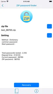 zip password finder iphone screenshot 1
