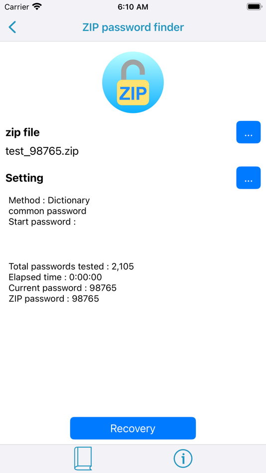 ZIP password finder - 1.1.55 - (iOS)