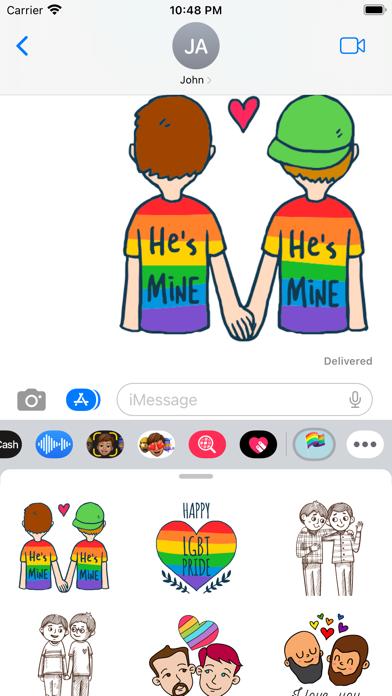 Screenshot #2 pour He's Mine Gay Stickers