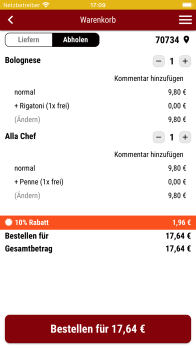 Aroma Pizza Service Screenshot