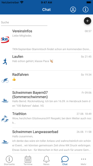 Team Klinikum Nürnberg e.V. Screenshot
