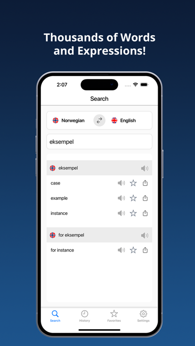 English Norwegian Dictionary + Screenshot