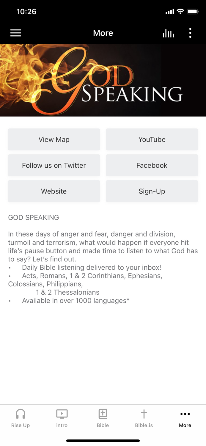 God Speaking Rise Up