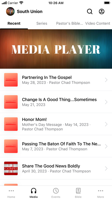 South Union Baptist Church Screenshot