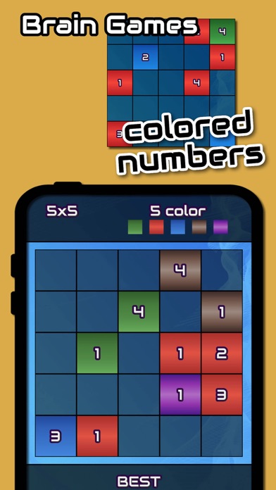 Twelve: Colored Numbers Brain Screenshot