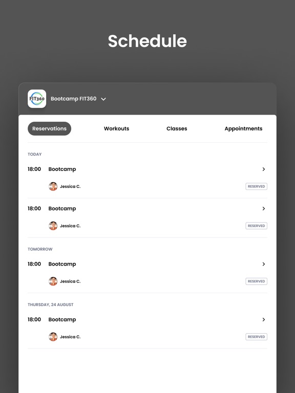 Bootcamp FIT360 iPad screenshot 4 - Health & Fitness app