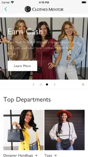 clothes mentor: women’s resale iphone screenshot 2