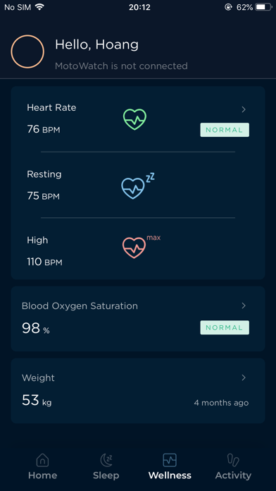 Moto Watch Screenshot