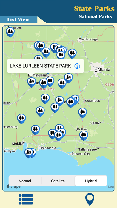 Alabama-State & National Parks Screenshot